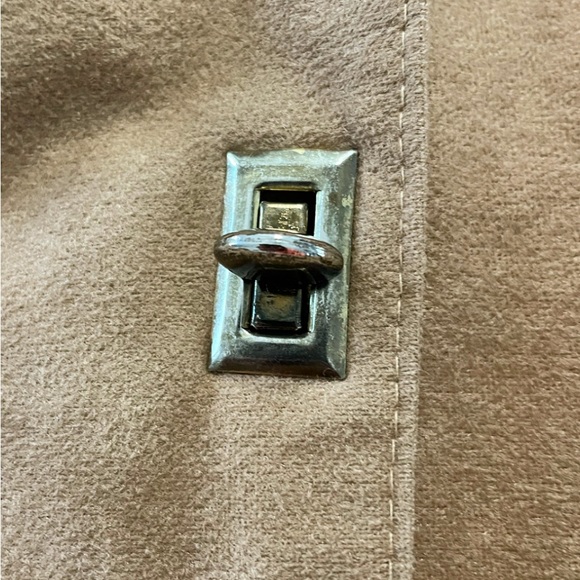 Vintage MJ Seattle Tan Faux Suede Half Sleeve Jacket Women’s Small Made in USA - Picture 6 of 12